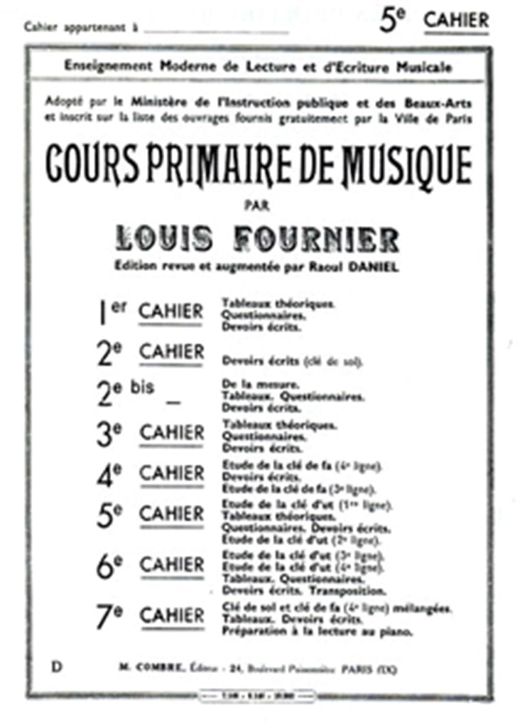 Cours primaire de musique cahier 5